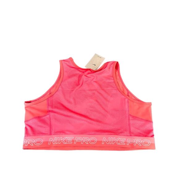NEW Nike Pro Dri-Fit Cropped Training Tank Sports Bra Women’s XL DX0061-655 - Picture 7 of 9